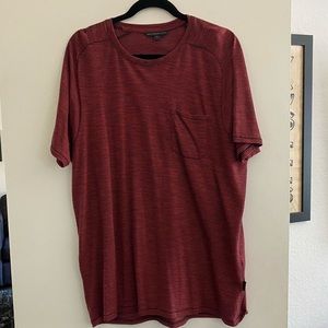 John Varvatos Raglan Striped Pocket Tee